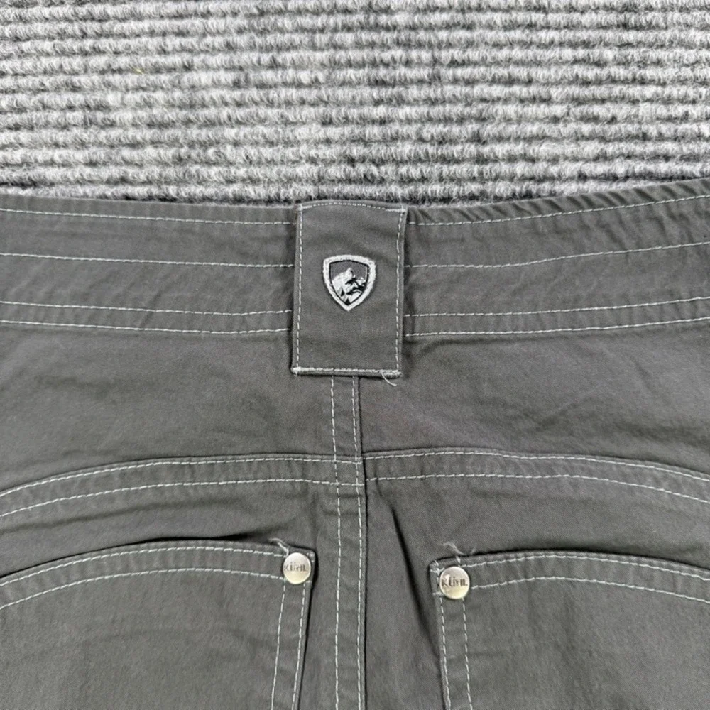 Kuhl Womens 2 Charcoal Gray Hiking Shorts Cargo Utility Outdoor Trekking Casual